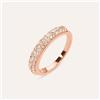 Stroili Anello Fascia Aura Acciaio Rosa Cristallo