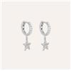 Stroili Orecchini A Cerchio Silver Moments Argento Rodiato Cubic Zirconia