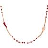 Stroili Collana Rosario Silver Soul Argento Rosa Cristallo