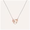 Stroili Collana Silver Collection Argento Bicolore Bianco / Rosa