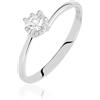 Stroili Anello Solitario Valentino In Oro Bianco Con Diamante 0,15 Ct