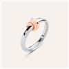Stroili Anello Fantasia Sunrise Acciaio Bicolore Bianco / Rosa