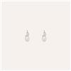 Stroili Orecchini Lobo Silver Pearls Argento Rodiato Perla sintetica Cubic Zirconia