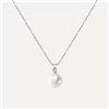 Stroili Collana Silver Pearls Argento Rodiato Perla sintetica