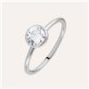 Stroili Anello Solitario Silver Elegance Argento Rodiato Cubic Zirconia