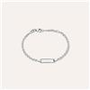 Stroili Bracciale Con Targhetta Silver Baby Argento Rodiato