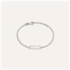 Stroili Bracciale Con Targhetta Silver Baby Argento Rodiato