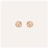 Stroili Orecchini Lobo Punto Luce Silver Rainbow Argento Rosa Cubic Zirconia