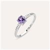 Stroili Anello Solitario Silver Rainbow Argento Rodiato Cubic Zirconia