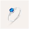 Stroili Anello Solitario Silver Rainbow Argento Rodiato Cubic Zirconia