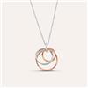 Stroili Collana Sunrise Acciaio Bicolore Bianco / Rosa
