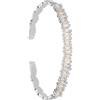 Stroili Bracciale rigido rodiato e strass