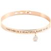 Stroili Bangle Lady Message Acciaio Rosato Friendship e Cristalli
