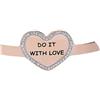 Stroili Bangle Do it with love in acciaio rosato e strass