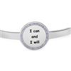 Stroili Bangle I can and I will in acciaio e strass