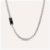 Stroili Collana Man Code Acciaio Bicolore Bianco / Nero