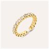Stroili Anello Eternity Romantic Shine Metallo Dorato Cristallo