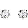 Stroili Anello Solitario In Oro Bianco Con Diamante 0,50ct