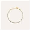 Stroili Bracciale Tennis Romantic Shine Metallo Dorato Cristallo
