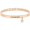 Stroili Bangle Sunrise Acciaio Rosa Cristallo