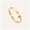 Stroili Bangle Radiance Acciaio Dorato Cristallo