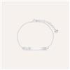 Stroili Bracciale Con Targhetta Silver Collection Argento Rodiato Cubic Zirconia