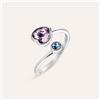 Stroili Anello Contrarie Violet Ottone Cristallo