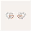 Stroili Orecchini Lobo Silver Moments Argento Bicolore Bianco / Rosa Cubic Zirconia