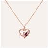Stroili Collana Violet Ottone Rosa Cristallo