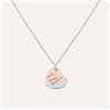 Stroili Collana Sunrise Acciaio Bicolore Bianco / Rosa