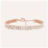 Stroili Bracciale Tennis Romantic Shine Metallo Rosa Cristallo