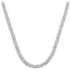 Stroili Collana multifilo in metallo rodiato con strass