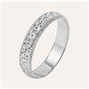 Stroili Fede Classica Diamantata 4 mm Oro Bianco