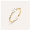 Stroili Anello Solitario Golden Dream Placcato Oro Giallo Cubic Zirconia