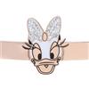 Stroili Bracciale rigido in acciaio rosato con Paperina e strass