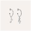 Stroili Orecchini Spaiati Silver Moments Argento Rodiato Cubic Zirconia