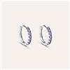 Stroili Orecchini A Cerchio Silver Rainbow Argento Rodiato Cubic Zirconia