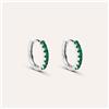 Stroili Orecchini A Cerchio Silver Rainbow Argento Rodiato Cubic Zirconia