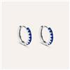 Stroili Orecchini A Cerchio Silver Rainbow Argento Rodiato Cubic Zirconia