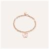 Stroili Bracciale Lady Sweet Acciaio Rosato Farfalla e Cristalli