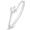 Stroili Anello Solitario Valentino Firmamenti Oro Bianco E Diamante