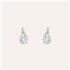 Stroili Orecchini Lobo Punto Luce Silver Elegance Argento Rodiato Cubic Zirconia