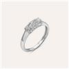 Stroili Anello Trilogy Diamade Oro Bianco Diamante Lab-Grown