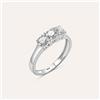 Stroili Anello Trilogy Diamade Oro Bianco Diamante Lab-Grown