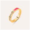 Stroili Anello Semi-eternity Lady Sweet Acciaio Dorato Cristallo