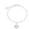 Stroili Bracciale in ottone rodiato con lucchetto a cuore e strass