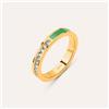 Stroili Anello Semi-eternity Lady Sweet Acciaio Dorato Cristallo