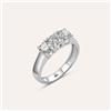 Stroili Anello Trilogy Diamade Oro Bianco Diamante Lab-Grown