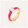 Stroili Anello Solitario Lady Sweet Acciaio Dorato Cristallo
