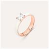 Stroili Anello Solitario Lady Sweet Acciaio Rosa Cristallo
